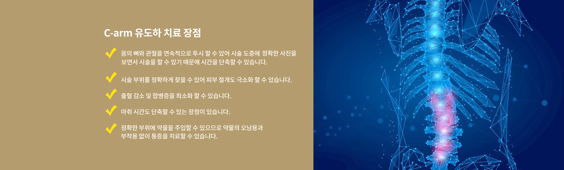 C-arm 유도하 치료